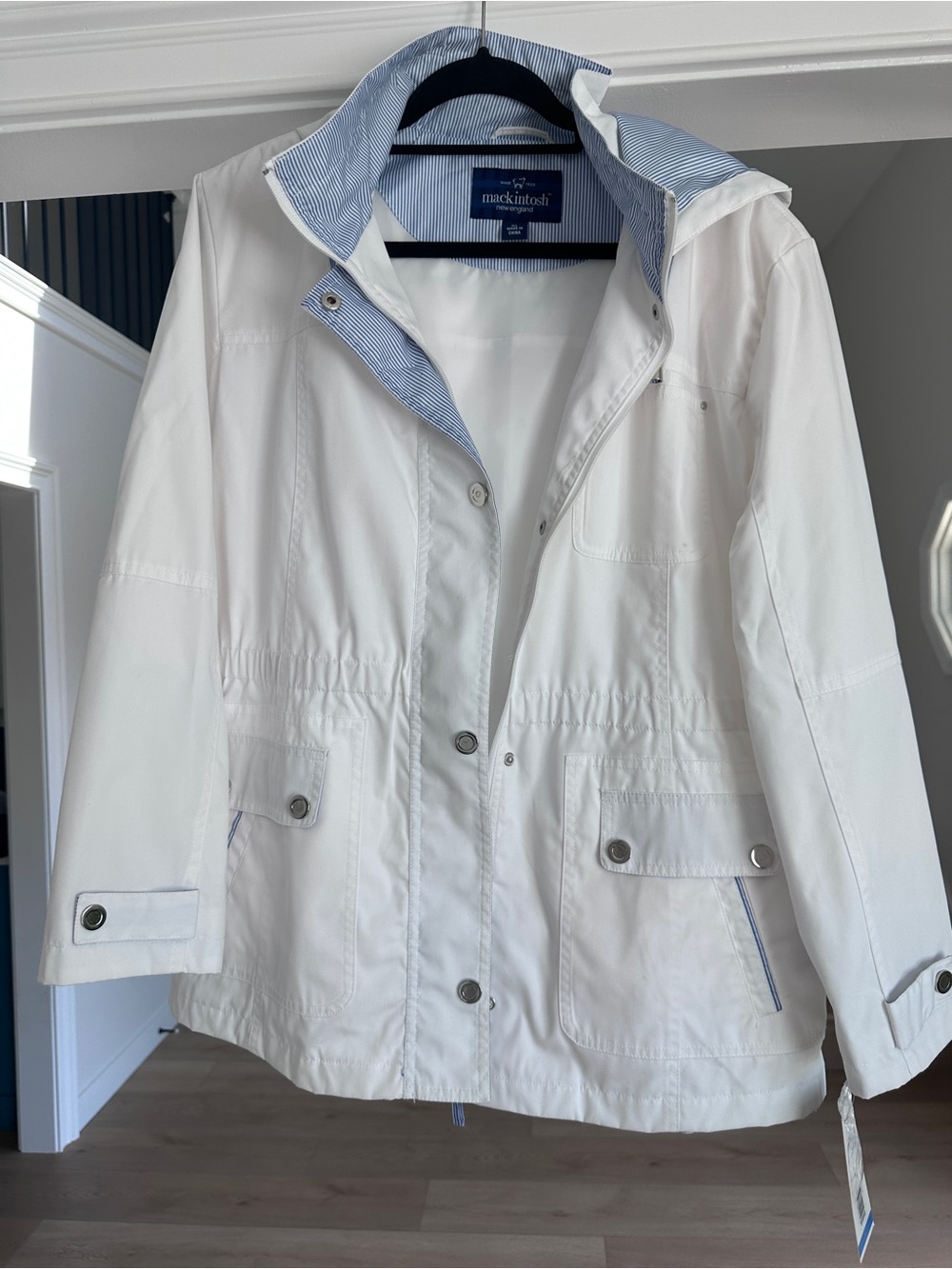Mackintosh White Hooded Utility Jacket